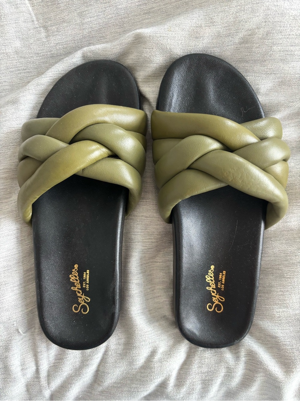 NWOT - Seychelles Olive Braided Slide Sandals from Anthropologie